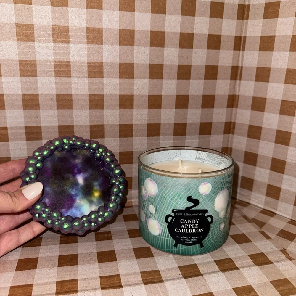 NEW B&BW Candy Apple Cauldron Candle/Bubble Lid - Picture 7 of 7